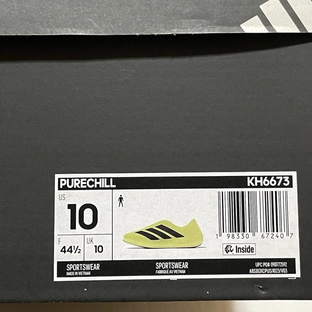 Adidas Pure Chill Sneakers Shoes KH6673 Mens 10 Neon Lime Green Athletic NEW